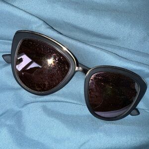 MVMT Black Cat-Eye Sunglasses